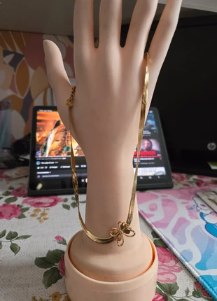 Collier dorée papillon, estado: Novo com etiquetas, €8.00, €9.10 inclui Proteção do Comprador