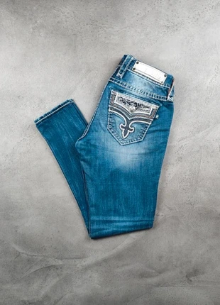 Jean skinny vintage y2k Rock Revival bleu - Taille 26 / S femme, merk: Rock Revival, staat: Heel goed, maat: S / 36 / 8, € 35,00, € 37,45 inclusief Kopersbescherming