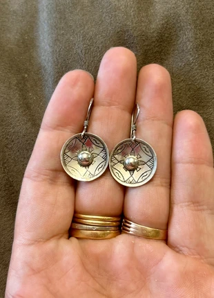 Boucles d’oreilles ethniques en argent ciselé, marca: Argent, estado: Muito bom, €22.50, €24.33 inclui Proteção do Comprador Pro