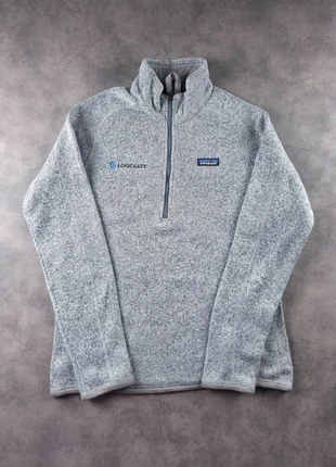 Pull Polaire Fleece Half Zip 1/4 Zip Col Camionneur Patagonia Gris Logo Entreprise Brodé | Taille L, brand: Patagonia, condition: Very good, size: L / 40 / 12, €45.00, €47.95 includes Buyer Protection Pro