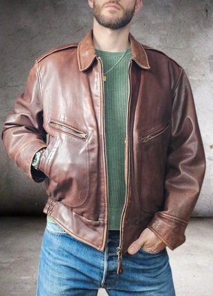 Chevignon 🇲🇫 Roadster - Cuir Vintage, brand: Chevignon, condition: Very good, size: XXL, €219.00, €230.65 includes Buyer Protection