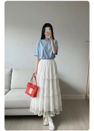 Jupe estivale de plage blanche, marca: Glamour, estado: Muito bom, tamanho: S / 36 / 8, €26.00, €28.00 inclui Proteção do Comprador Pro