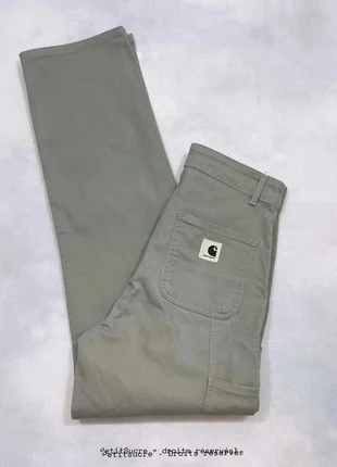 Jean Carhartt wip Gris W’ Pierce Pant 100% coton Jean Droit Knee pant Boyfriend - Xs w25 /734V-B, marca: Carhartt, estado: Muito bom, tamanho: XS / 34 / 6, €49.00, €52.15 inclui Proteção do Comprador Pro