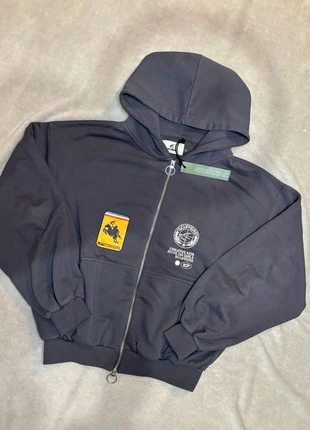 Sweat zippé Scuffers bleu capuche mixte · zip double anneau · coupe courte streetwear, zustand: Neu, mit Etikett, größe: M, 94,00 €, 99,40 € inklusive Vinted-Käuferschutz