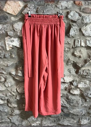 Pantalon long rose - TQF collection – Taille S femme – Ceinture paperbag & poches, marca: TQF, estado: Muito bom, tamanho: S / 36 / 8, €4.00, €4.90 inclui Proteção do Comprador