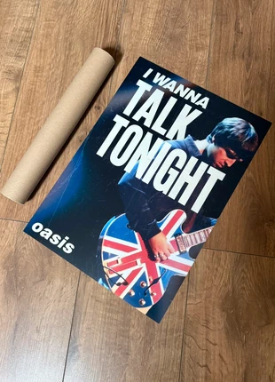 Oasis Talk Tonight Lyrics Poster, brand: NO LABEL, condition: New without tags, £9.99, £11.19 includes Buyer Protection Pro