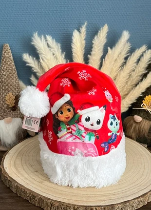 🩷 Bonnet de Noël enfant Gabby chat et la maison magique – Neuf et Réutilisable !, marque: Gabby's Dollhouse, état: Neuf avec étiquette, 6,00 €, 7,00 € Protection acheteurs incluse