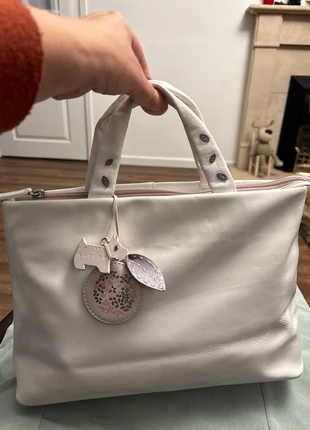 Radley in white with cute charm with lilac accents, brand: Radley, condition: Very good, £24.00, £25.90 includes Buyer Protection Pro