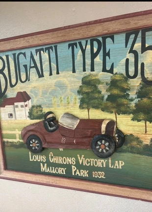 Magnifique encadrement publicitaire Bugatti relief Vintage, hyper déco, brand: Bugatti, condition: Very good, €23.00, €24.85 includes Buyer Protection Pro