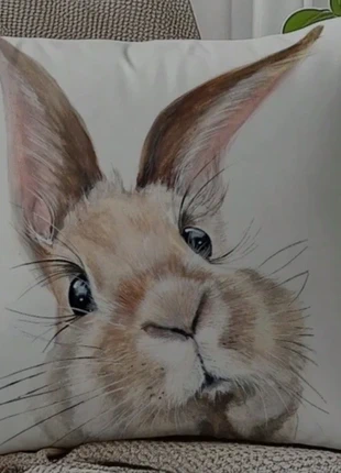 Housse de coussin/ Taie d'oreiller Lapin Neuve, marque: pas de marque, état: Neuf avec étiquette, taille: 45 x 45 cm, 5,00 €, 5,95 € Protection acheteurs incluse