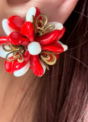 Boucles d’oreilles clips fleurs vintage, marca: Vintage Love, estado: Muito bom, €9.00, €10.15 inclui Proteção do Comprador