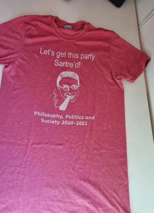T-shirt funny philosophy Sartre University, marque: University, état: Bon état, taille: M, 2,99 €, 3,84 € Protection acheteurs incluse