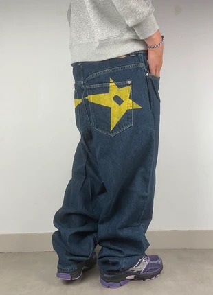 Jeans large pantalon baggy bleu marine Style JNCO vintage dressing Y2K fashion rétro denim, brand: JNCO, condition: Very good, size: W32, €58.95, €62.60 includes Buyer Protection
