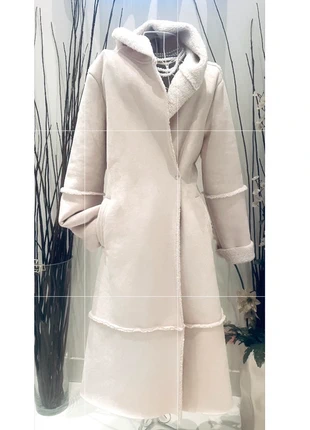 Cappotto in vera pelle color panna, marque: Vera Pelle, état: Neuf sans étiquette, taille: M / 38 / 10, 599,00 €, 629,65 € Protection acheteurs incluse