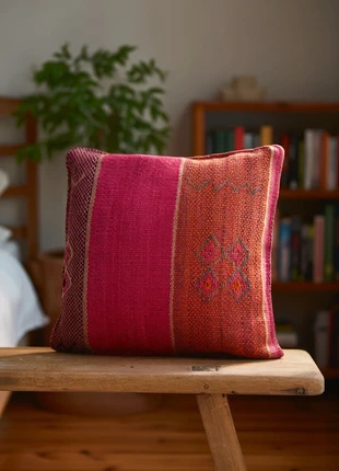 Cojín artesanal de lana de oveja, état: Neuf avec étiquette, taille: 45 x 45 cm, 41,65 €, 44,43 € Protection acheteurs incluse