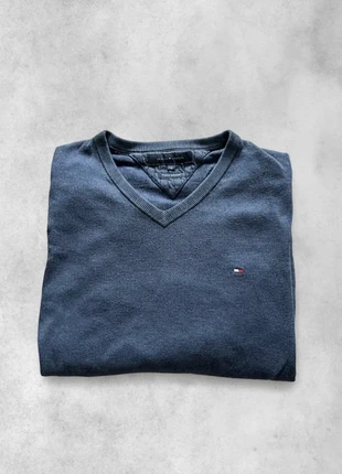 Pull col V Tommy Hilfiger Homme S Cotton Cashmere Bleu Marine, marke: Tommy Hilfiger, zustand: Sehr gut, größe: S, 21,00 €, 22,75 € inklusive Vinted-Käuferschutz
