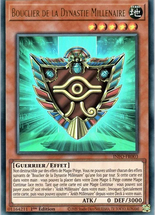 Yu-Gi-Oh! - Bouclier de la Dynastie Millénaire - INFO-FR003 - Ultra Rare, brand: Yu-Gi-Oh!, condizioni: Nuovo senza cartellino, €4.49, €5.41 include la Protezione acquisti Pro