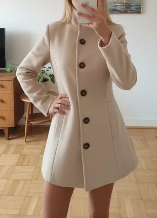 Manteau beige chic à col montant, marque: Lunea, état: Très bon état, taille: M / 38 / 10, 58,90 €, 62,55 € Protection acheteurs incluse