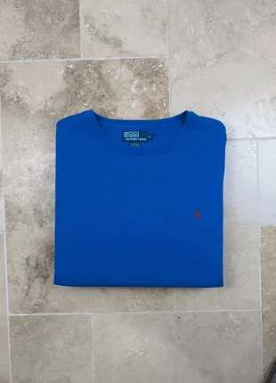 Pull col rond Ralph Lauren - Homme XL - Bleu logo rouge, marque: Ralph Lauren, état: Très bon état, taille: XL, 50,00 €, 53,20 € Protection acheteurs (Pro) incluse