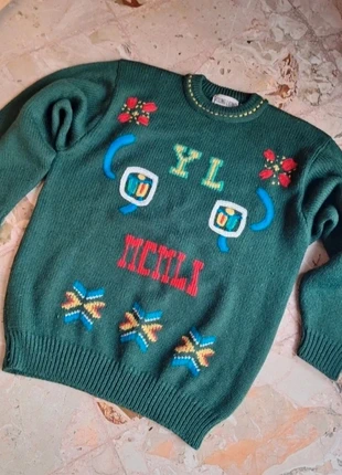 Sweater embroired vintage crew neck pullover aesthetics 80 90 / Maglione ricamato / dressing Y2K, brand: Vintage Dressing, condizioni: Ottime, taglia: M, €14.99, €16.44 include la Protezione acquisti