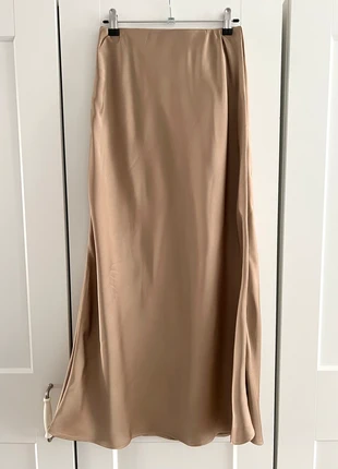 NEU Satinrock Satin Rock Midi Maxi Maxirock Midirock hellbraun, brand: Made In Italy, condizioni: Nuovo senza cartellino, taglia: XS / IT 38 / EU 34, €14.00, €15.40 include la Protezione acquisti