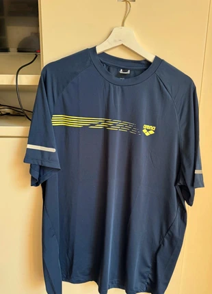 Maglietta uomo👚 blu con logo Arena verde acido 🎾ideale per tennis o padel 👕 taglia XXL, marke: Arena, zustand: Sehr gut, größe: XXL, 12,00 €, 13,30 € inklusive Vinted-Käuferschutz