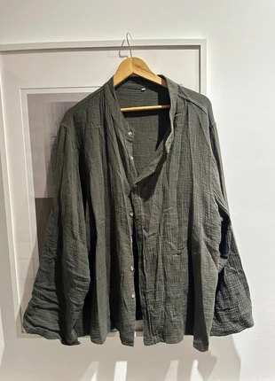 Camisa de lino verde hombre XXL, marque: Lino, état: Très bon état, taille: XXL, 4,00 €, 4,90 € Protection acheteurs incluse