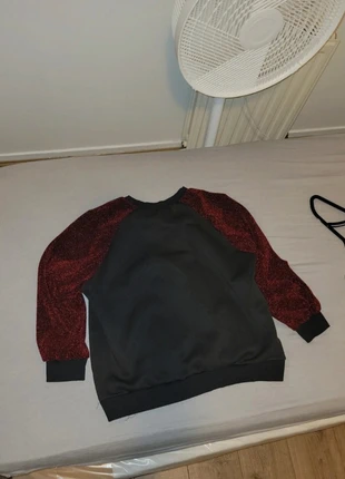 Pull à manche bordeaux pailletés qui tient Chaud, condition: New without tags, size: XXL / 44 / 16, €5.00, €5.95 includes Buyer Protection