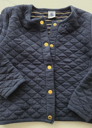 Cardigan in felpa, elegante bimba, marca: Petit Bateau, estado: Muito bom, tamanho: 6 anos / 116 cm, €10.00, €11.20 inclui Proteção do Comprador