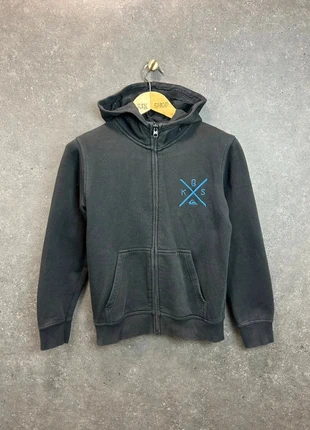 Veste zippée Quiksilver Noir 14 ans Enfant Impression, marque: Quiksilver, état: Très bon état, taille: 14 ans / 164 cm, 14,25 €, 15,66 € Protection acheteurs (Pro) incluse