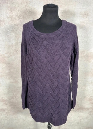 Pull Maille Torsadée Cable Knit Vintage Sonoma prune chevrons croises taille XL, brand: Vintage Dressing, condizioni: Ottime, taglia: XL / IT 46 / EU 42, €12.00, €13.30 include la Protezione acquisti Pro