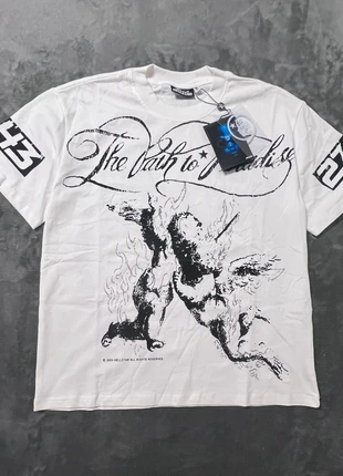 Camiseta Hellstar Blanca y Negra, merk: Hellstar, staat: Nieuw met prijskaartje, maat: S, € 26,96, € 29,01 inclusief Kopersbescherming