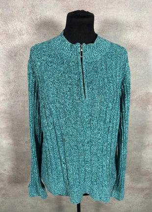 Pull Maille Torsadée Cable Knit Vintage Christopher & Banks turquoise taille XL, marca: Vintage Dressing, estado: Muito bom, tamanho: XL / 42 / 14, €6.00, €7.00 inclui Proteção do Comprador Pro