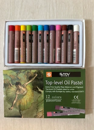 Lot de 12 pastels a l huile, condizioni: Nuovo senza cartellino, €8.00, €9.10 include la Protezione acquisti