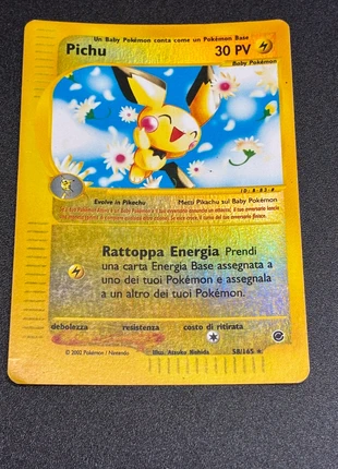 Pichu rara holo reverse expedition base set vintage wotc, merk: Pokémon, staat: Goed, € 19,00, € 20,65 inclusief Kopersbescherming