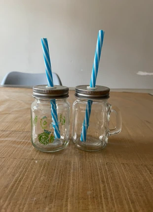 2 mug avec paille enfant, marca: Mug, estado: Bom, €2.00, €2.80 inclui Proteção do Comprador