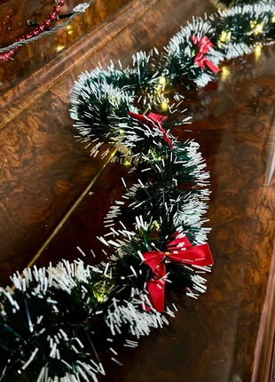 1.9M LED Christmas light up tinsel garland, tree mirror mantlepiece, table festive decor, brand: NO LABEL, condition: Very good, £6.80, £7.84 includes Buyer Protection