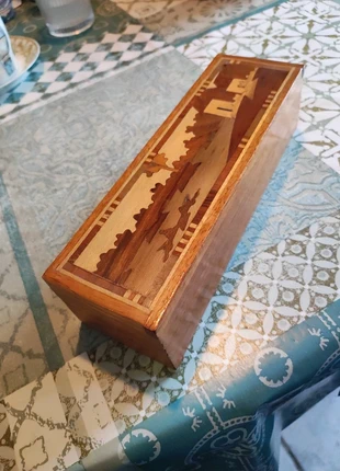 Boite en bois, plumier, marque: sans, état: Très bon état, 8,00 €, 9,10 € Protection acheteurs incluse