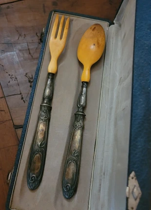 Service à salade ancien en argente, brand: Vintage Chic, condizioni: Ottime, €15.00, €16.45 include la Protezione acquisti