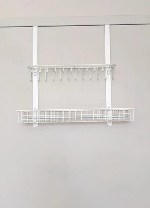 Panier et crochets en métal à suspendre 41x43 cm, brand: ESPACE, condition: Very good, €10.00, €11.20 includes Buyer Protection