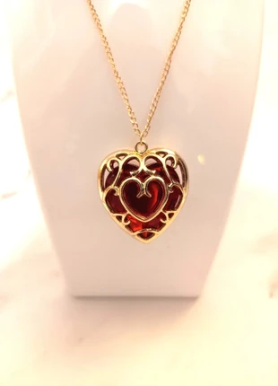 Pendentif cœur rouge inspiré de Zelda – Bijou magique & vintage, marca: Zelda, estado: Muito bom, €12.00, €13.30 inclui Proteção do Comprador