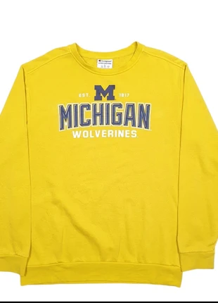 Champion Michigan Wolverines Spellout Crewneck Cotton Blend Sweatshirt Jumper Mens, brand: Champion, condition: Good, size: L / UK 16-18, £10.00, £11.20 includes Buyer Protection Pro