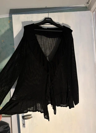 Gilet ajouré noire, marque: Fashion, état: Très bon état, taille: 7XL / 54 / 26, 10,00 €, 11,20 € Protection acheteurs incluse