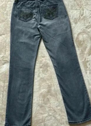 Jean droit gris Signature Studio Y2K – coupe comfy & détails brodés, brand: signature studio, condition: Very good, size: S / 36 / 8, €17.90, €19.50 includes Buyer Protection