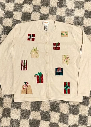 Vintage knitted jumper Christmas jumper cardigan size S, brand: Talbots, condition: Very good, size: S / UK 8-10, £18.00, £19.60 includes Buyer Protection