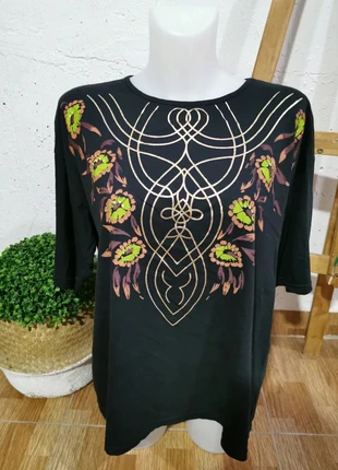 Bonito top de media manga talla 3XL, made in Italy, 100% algodón, marque: Made In Italy, état: Très bon état, taille: XXXL / 46 / 18, 10,00 €, 11,20 € Protection acheteurs incluse