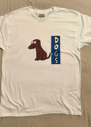 T-shirt Keith Haring Dogs Taille L Blanc, brand: Keith Haring, condition: New without tags, size: L, €15.99, €17.49 includes Buyer Protection