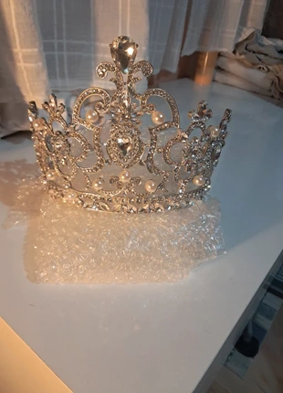 Preciosa tiara XXL con diamantes y perlas pra graduacion o boda., marque: Local, état: Neuf sans étiquette, 10,00 €, 11,20 € Protection acheteurs incluse