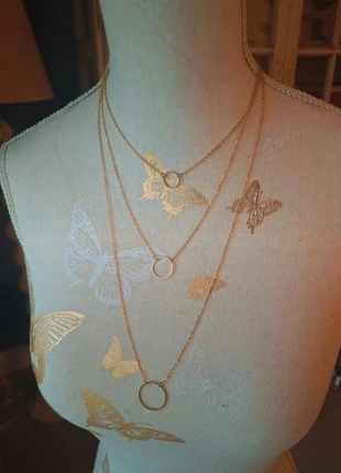 Collier 3 rang boheme chic Doré, brand: Vintage Chic, condition: New without tags, €14.00, €15.40 includes Buyer Protection