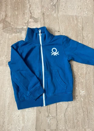 Sudadera cremallera azul y blanca Benetton 100% algodón | niño talla 2 años 90cm, marque: United Colors of Benetton, état: Très bon état, taille: 24-36 mois / 92 cm, 6,00 €, 7,00 € Protection acheteurs incluse